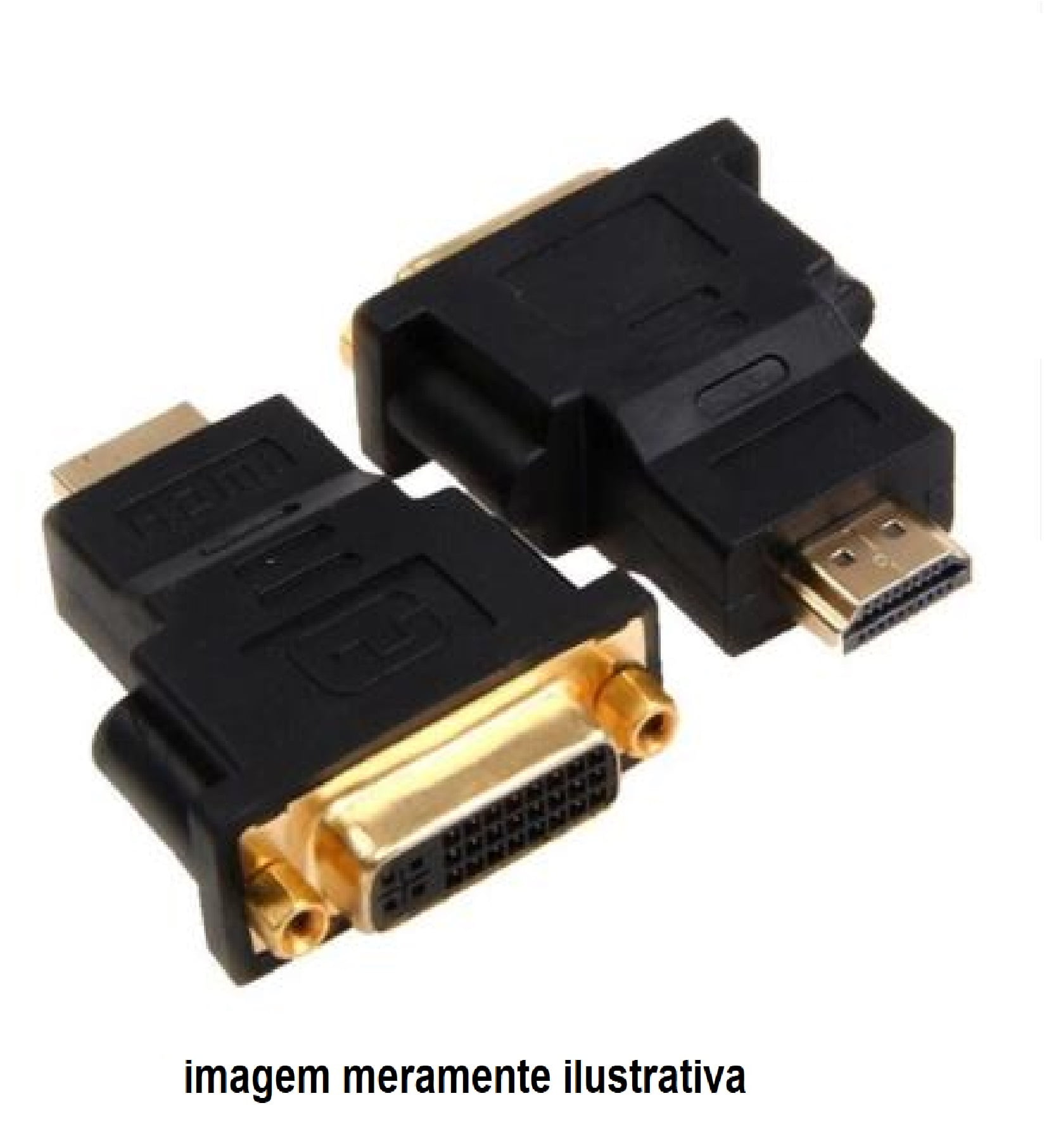 ADAPTADOR CONVERSOR DVI-I DL 24 + 5 FÊMEA X HDMI MACHO